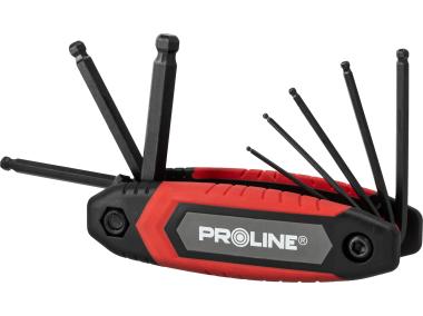 Zdjęcie: Klucze imbusowe z kulką i skuwką, 1.5-8.0 mm, 8 szt. PROLINE