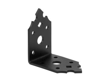 Zdjęcie: Kątownik łącznik 65x65x40 mm ozdobny czarny METRO
