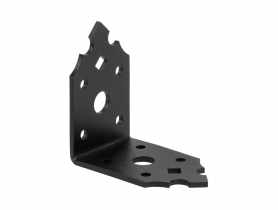 Kątownik łącznik 65x65x40 mm ozdobny czarny METRO