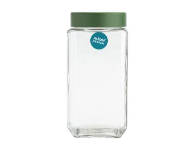 Zdjęcie: Pojemnik kwadratowy z zieloną pokrywką 1000 ml ALTOM DESIGN