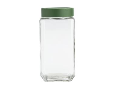 Zdjęcie: Pojemnik kwadratowy z zieloną pokrywką 1000 ml ALTOM DESIGN