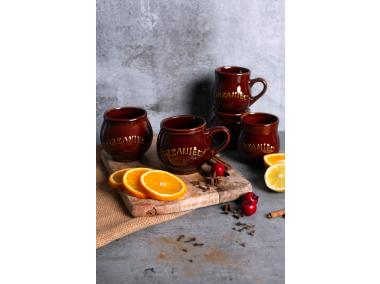 Zdjęcie: Kubek beczułka z napisem Grzaniec z z uchem 320 ml ALTOM DESIGN