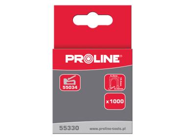 Zdjęcie: Zszywki półokrągłe 10x6,2x1,2x0,52 mm, 1000 szt. PROLINE