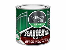 Farba antykorozyjna Ferrobond Ultra półmat antracyt 0,25 L JURGA
