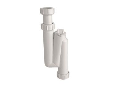Zdjęcie: Syfon umywalkowy rurowy pionowy 1.1/4x32 mm z rewizją bez spustu MCALPINE