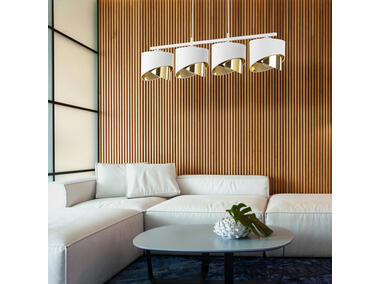 Zdjęcie: Lampa wisząca Grant 4 x E27 biała listwa 4822 TK LIGHTING