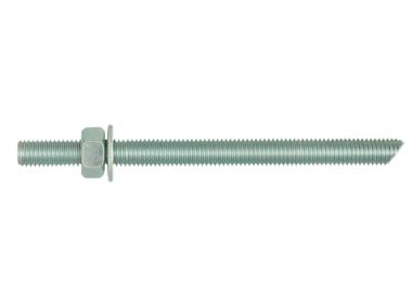 Zdjęcie: Pręt metryczny gwintowany zakończenie płaskie ocynk płatkowy Studs 8x110 mm 10 sztuk RAWLPLUG