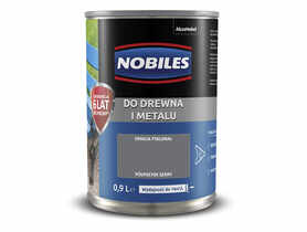 Farba ftalowa do drewna i metalu Ftalonal 0,9 L szary NOBILES