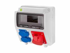 Rozdzielnica budowlana RS 9-modułowa 2x2P+Z, 3P+N+Z 16A ELEKTRO-PLAST