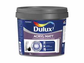 Farba do ścian i sufitów Acryl Mat 3 L biała DULUX