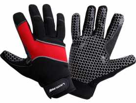 Rękawice warsztatowe antypoślizgowe czarno-czerwone 10 LAHTI PRO