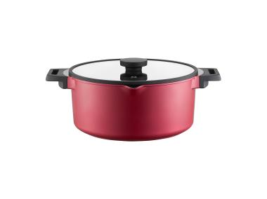 Zdjęcie: Garnek aluminiowy z pokrywką Noel 28 cm 6,8 L AMBITION