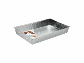 Forma na ciasto Szarlotta 36x25x6 cm fakturowana DOMOTTI