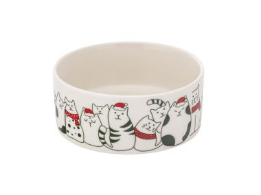 Zdjęcie: Miska dla kota 12x5 cm 330 ml dekoracja xmas cats B ALTOM DESIGN