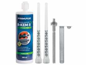 Kotwa chemiczna poliestrowa R-KEM-II 300 ml zestaw 11 elementów RAWLPLUG