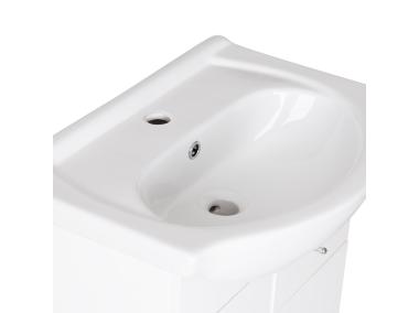 Zdjęcie: Zestaw Mat szafka z umywalką 55 cm biała pełny lakier DEFTRANS