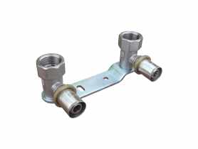 Listwa bateryjna 150 mm z kolanami przyściennymi 16x1/2 DURO SYSTEM