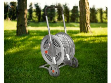 Zdjęcie: Wózek metalowy na wąż Silver Pro 1/2 - 70 m BRADAS
