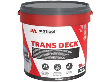 Zdjęcie: Powłoka na balkony i tarasy transparentna, wodoodporna Trans Deck 10 kg MATIZOL
