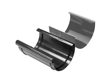 Zdjęcie: Złączka rynny Kanion 130 mm grafit z wkładką WAVIN