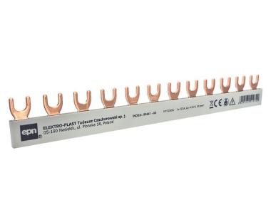 Zdjęcie: Szyna łączeniowa widełkowa 1-fazowa 12/215 mm, 10 mm2 ELEKTRO-PLAST