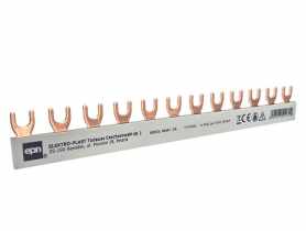 Szyna łączeniowa widełkowa 1-fazowa 12/215 mm, 10 mm2 ELEKTRO-PLAST