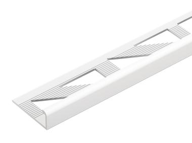 Zdjęcie: Profil do glazury PVC ozdobny 9 mm trójkąt 2,5 m biały CEZAR