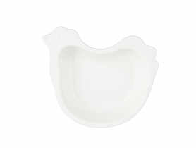 Naczynie kurka 17,5x14,5x4 cm porcelana kremowa ALTOMDESIGN