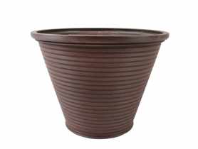 Donica z kompozytu 38x38x28,5 cm duża brązowa TIN TOURS