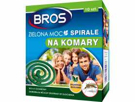 Spirale na komary 10 szt. zielona moc BROS