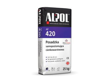 Zdjęcie: Posadzka samopoziomująca cienkowarstwowa od 2 do 20 mm - 25 kg AP420 ALPOL
