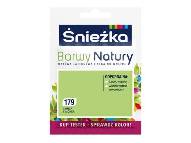 Zdjęcie: Farba Barwy Natury tester świeża limonka 179 25ml ŚNIEŻKA