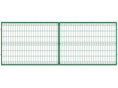 Zdjęcie: Brama dwuskrzydłowa 3D 4x1,5 m ocynk+ral6005 POLBRAM