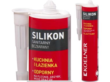 Zdjęcie: Silikon sanitarny bezbarwny 300 ml RAWLPLUG
