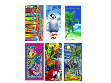 Zdjęcie: Ręcznik plażowy 70x140 cm - 6 wzorów MISS LUCY