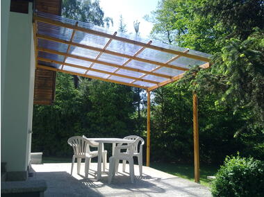 Zdjęcie: Płyta trapezowa PVC 90X250 cm/0,8 mm Trapez 70/18 dymna brąz ROBELIT