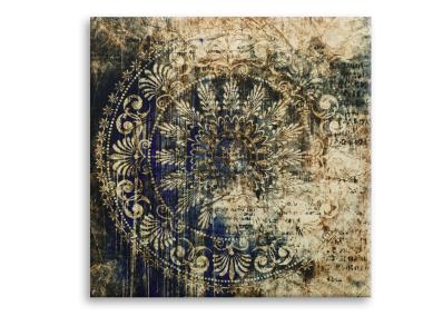 Zdjęcie: Obraz Canvas Silver1 65x65x1,8 cm Ex515 Blue Arras STYLER