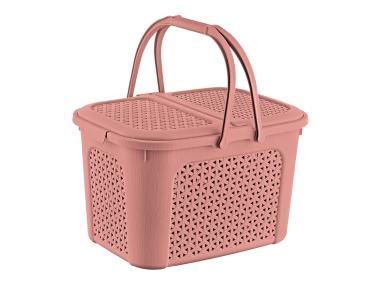 Zdjęcie: Koszyk piknikowy Inka rattan-style nordic red 28 L KEEEPER