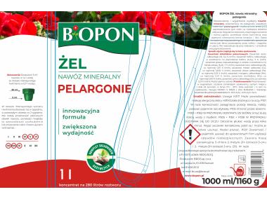 Zdjęcie: Żel nawóz mineralny do pelargonii 1 L BOPON