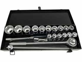 Zestaw kluczy nasadowych 21PCS 3/4 walizka metalowa DEGET