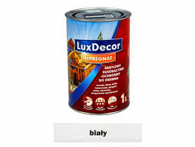 Impregnat do drewna 1 L biały LUXDECOR