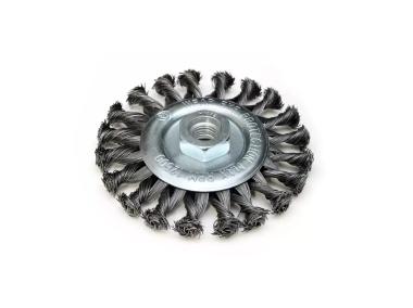 Zdjęcie: Szczotka ścierna tarczowa wzmocniona średnica 115 mm grubość 12 mm drut skręcony DEDRA