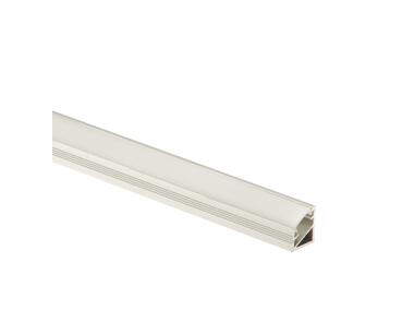 Zdjęcie: Kształtownik kątowy 30 do taśmy LED 14x16,5 mm - 1 m osłonka mleczna CEZAR