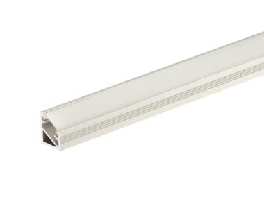 Zdjęcie: Kształtownik kątowy 30 do taśmy LED 14x16,5 mm - 1 m osłonka mleczna CEZAR