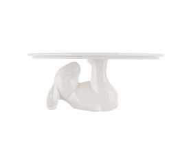 Patera z zajączkiem 25x25x9 cm porcelana kremowa ALTOMDESIGN