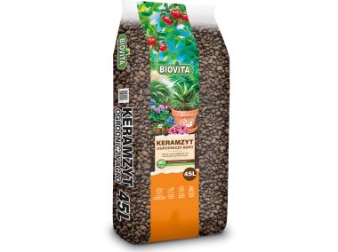 Zdjęcie: Keramzyt ogrodniczy Agro 8 - 16mm opakowanie 45 L BIOVITA