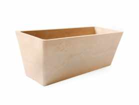 Doniczka 35x14x13 cm beżowa prostokątna TIN TOURS
