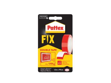 Zdjęcie: Taśma dwustronna, 1,5 m x 19 mm PATTEX FIX