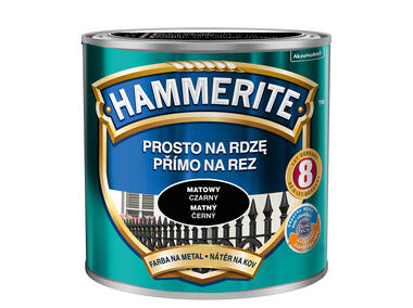 Zdjęcie: Farba do metalu 0,25 L czarny mat HAMMERITE