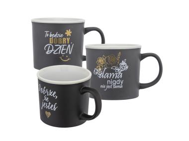 Zdjęcie: Kubek prosty 300 ml z rantem dla dziewczyny/kobiety mix dekoracji ALTOM DESIGN